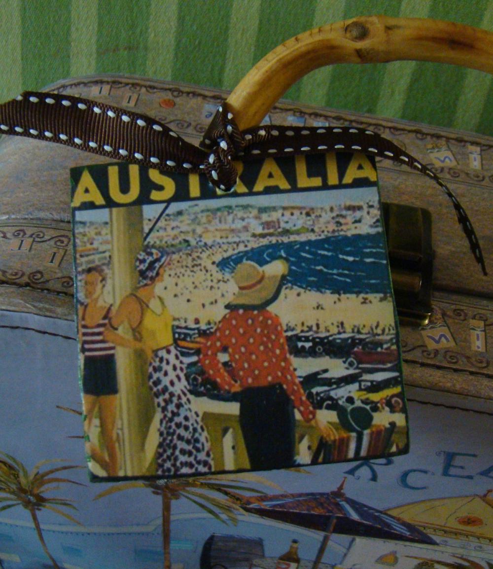 Australia Vintage Style Customized Luggage Tag