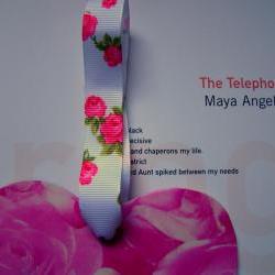 Pink Roses wooden heart decoration