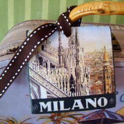 Milan Vintage Style Customized Luggage Tag