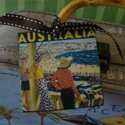 Australia Vintage Style Customized Luggage Tag