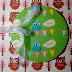 Wooden Owl Sign