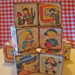 All American 50's Wooden Blocks