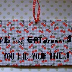 Retro Five A Day Wooden Sign